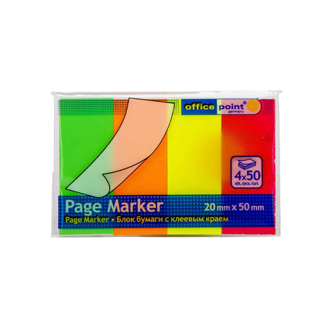 Pagemarker 20x50 mm neon