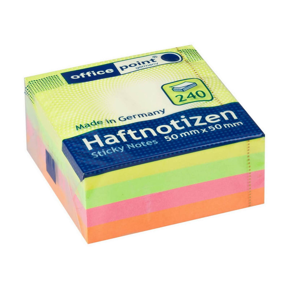 Haftnotizwürfel 50x50 neon