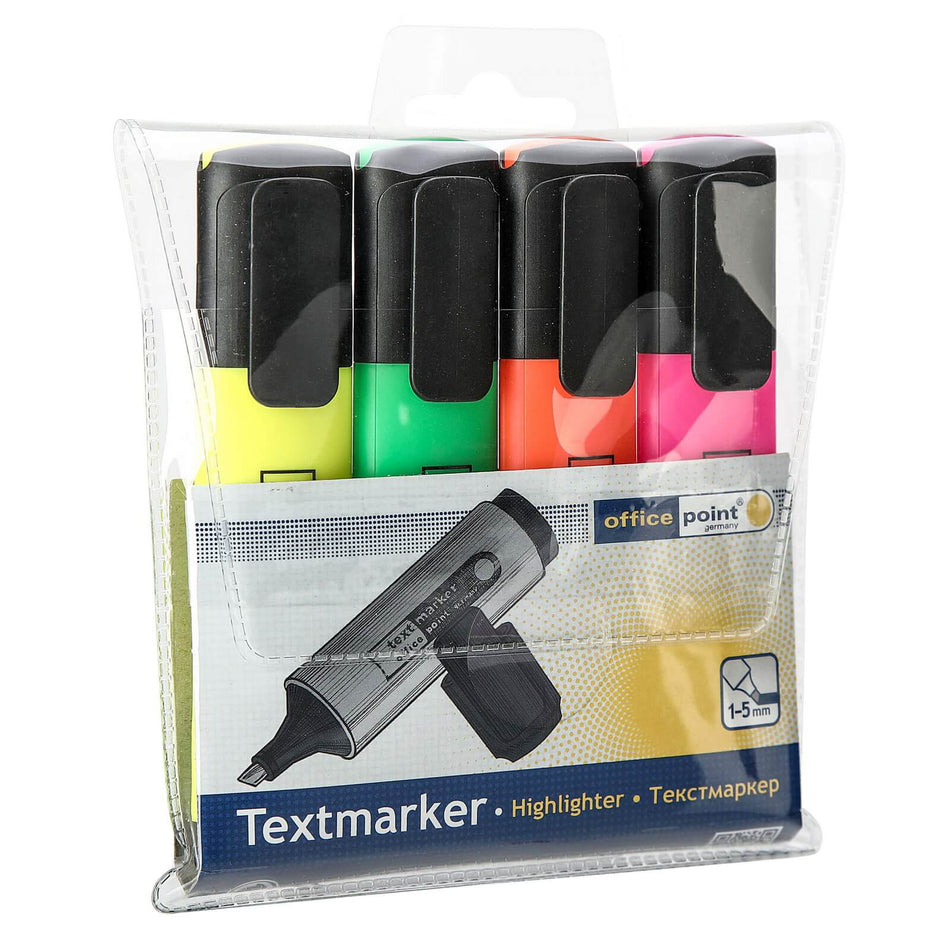 Textmarker 2-5 mm 4er Set