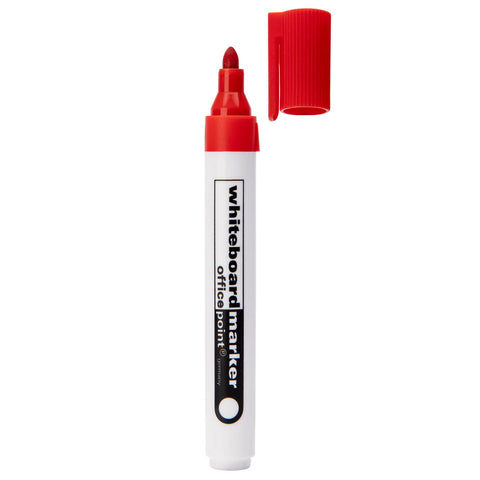 Produktabbildung Whiteboard-Marker mit Kappe rot