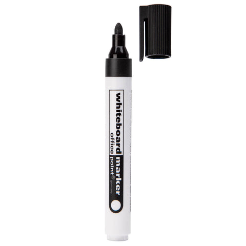 Produktabbildung Whiteboard-Marker mit Kappe schwarz