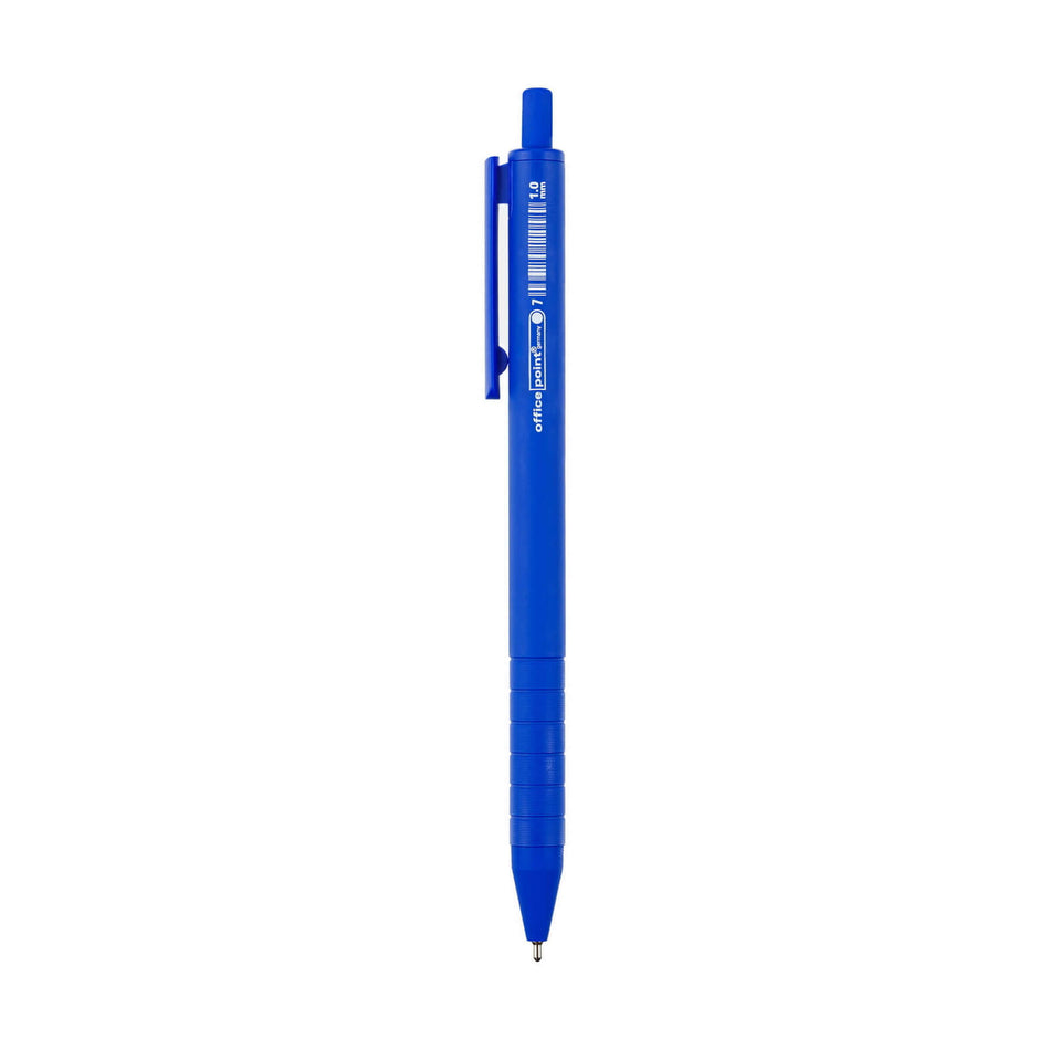 Kugelschreiber SOFT, Schaft- und Schreibfarbe Blau
